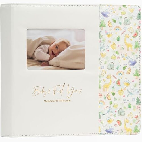 Leather-Bound Baby Book