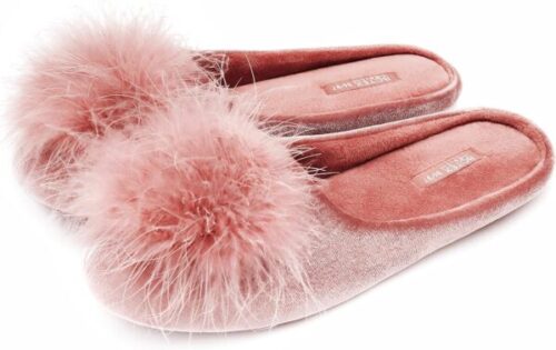 Pink Women's Cozy Velvet Memory Foam